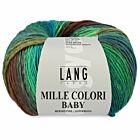Lang Yarns Mille Colori Baby - 16 appel/turquoise/choco - Merinogaren