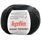 Katia Basic Merino - 02 zwart - Wol/Acryl Garen