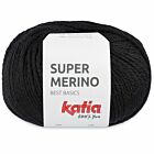 Katia Super Merino - 02 zwart - Wol/Acryl Garen