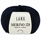 Lang Yarns Merino 120 - 25 marineblauw - Merinowol Garen