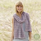 Patroon Gehaakte Sjaal met Kantpatroon "Rise & Shine" - Drops