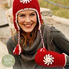 Patroon Gehaakte Muts & Wanten "Snowflake" - Drops Design