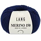 Lang Yarns Merino 150 - 35 donkerblauw - Merinowol Garen