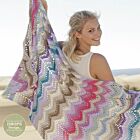 Patroon Gehaakte Deken "Beach Party" met zigzagpatroon - Drops Design