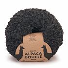 DROPS Alpaca Bouclé Mix - 0506 donkergrijs - Wol Garen