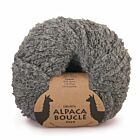 DROPS Alpaca Bouclé Mix - 0517 grijs - Wol Garen