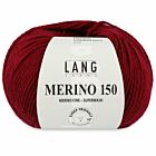 Lang Yarns Merino 150 - 63 donkerrood - Merinowol Garen
