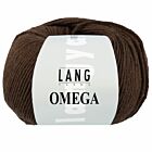 Lang Yarns Omega - 67 donkerbruin mix - Acryl Garen