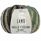 Lang Yarns Mille Colori Baby - 68 antraciet/geel/groen - Merinogaren