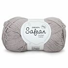 DROPS Safran Uni Colour - 07 grijs - Katoen Garen