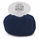 DROPS Cotton Merino Uni Colour - 08 marineblauw - Wol/Katoen Garen