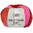 Lang Yarns Mille Colori Baby - 85 roze/rood/bruin - Merinogaren
