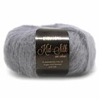 DROPS Kid-Silk Uni Colour - 10 grijs - Mohair Garen