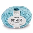 DROPS Baby Merino Uni Colour - 10 lichtturkoois - Wol Garen