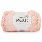 DROPS Muskat Uni Colour - 10 licht perzik - Katoen Garen