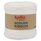 Katia Ecolife Ribbon - 100 ecru - Gerecycled Lintgaren