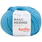Katia Basic Merino - 104 cyaanblauw - Wol/Acryl Garen