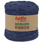 Katia Ecolife Ribbon - 104 marineblauw - Gerecycled Lintgaren