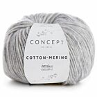 Katia Concept Cotton-Merino - 106 lichtgrijs - Katoen/Merino Garen