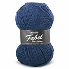 DROPS Fabel Uni Colour - 107 blauw - Wol Garen
