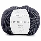 Katia Concept Cotton-Merino - 108 zwart - Katoen/Merino Garen