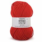 DROPS Merino Extra Fine Uni Colour - 11 karmijnrood - Wol Garen