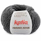 Katia Merino Aran - 14 donkergrijs - Merinogaren