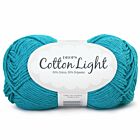 DROPS Cotton Light Uni Colour - 14 donker turkoois - Katoen/Polyester Garen