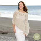 Patroon Gebreide Poncho "Inayah" met kantpatroon - Drops Design
