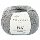 Katia Concept Silky Lace - 153 lichtgrijs - Merino/Zijde Garen