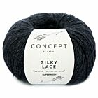 Katia Concept Silky Lace - 156 zwart - Merino/Zijde Garen