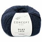 Katia Concept Silky Lace - 157 donkerblauw - Merino/Zijde Garen