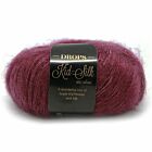 DROPS Kid-Silk Uni Colour - 17 donkerroze - Mohair Garen