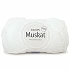 DROPS Muskat Uni Colour - 18 wit - Katoen Garen