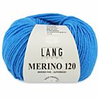 Lang Yarns Merino 120 - 206 korenblauw - Merinowol Garen