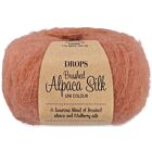 DROPS Brushed Alpaca Silk Uni Colour - 22 licht roest - Wol Garen
