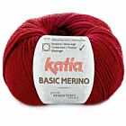 Katia Basic Merino - 22 wijnrood - Wol/Acryl Garen