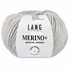 Lang Yarns Merino Plus - 223 lichtgrijs mix - Merinowol Garen