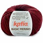 Katia Basic Merino - 23 donker wijnrood - Wol/Acryl Garen