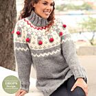 Patroon Gebreide Kersttrui "Rudolph" - Drops Design