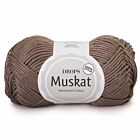 DROPS Muskat Uni Colour - 24 taupe - Katoen Garen