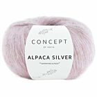 Katia Concept Alpaca Silver - 252 lichtroze met zilver - Glans Garen