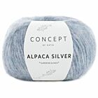 Katia Concept Alpaca Silver - 253 pastelblauw met zilver - Glans Garen
