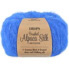 DROPS Brushed Alpaca Silk Uni Colour - 26 kobaltblauw - Wol Garen
