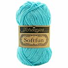 Scheepjes Softfun - 2603 cyan - Katoen/Acryl Garen