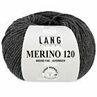 Lang Yarns Merino 120 - 270 donkergrijs mix - Merinowol Garen