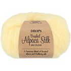 DROPS Brushed Alpaca Silk Uni Colour - 30 geel - Wol Garen