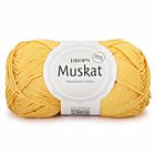 DROPS Muskat Uni Colour - 30 vanillegeel - Katoen Garen