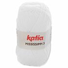 Katia Mississippi-3 - 301 wit - Katoen/Acryl Garen