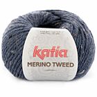 Katia Merino Tweed - 305 donkerblauw - Merinogaren